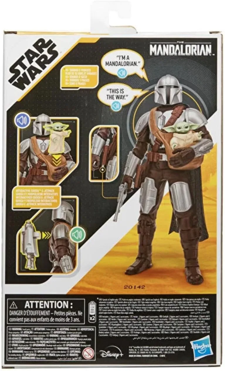 Star Wars Galactic Action The Mandalorian ve Grogu Figür F5194 - Görsel 3
