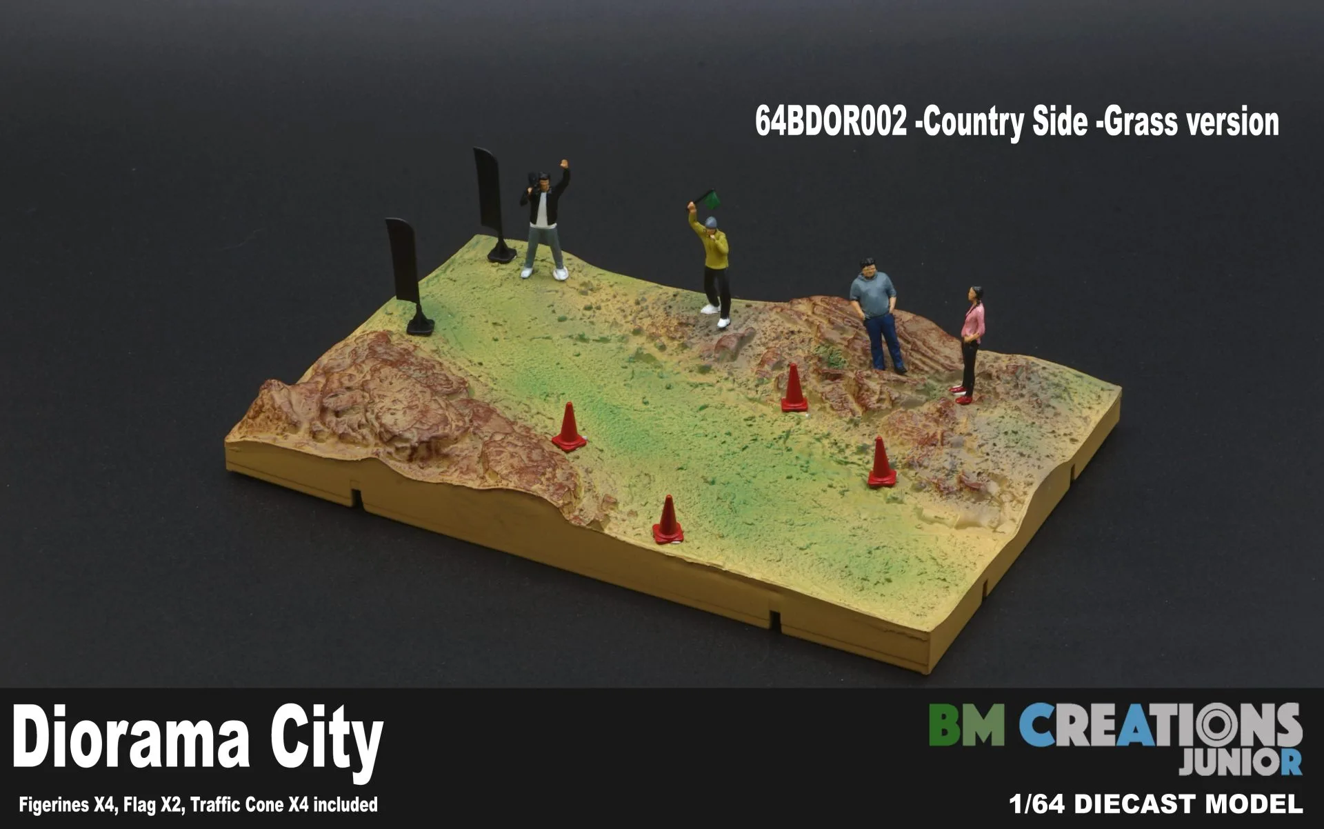 BM Creations - Diorama City - 002 Kırsal Bölge Çim Versiyonu Diecast Diorama - Görsel 3