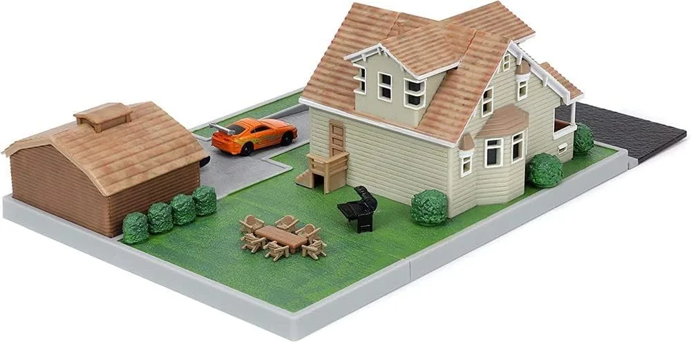Jada Toys - Fast and Furious Nano Scene Dom Toretto House Diorama Set 1/87 - Görsel 4