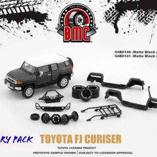 BM Creations 1/64 - Toyota 2015 FJ Cruiser - Metalic Dark Grey -LHD (Limited)