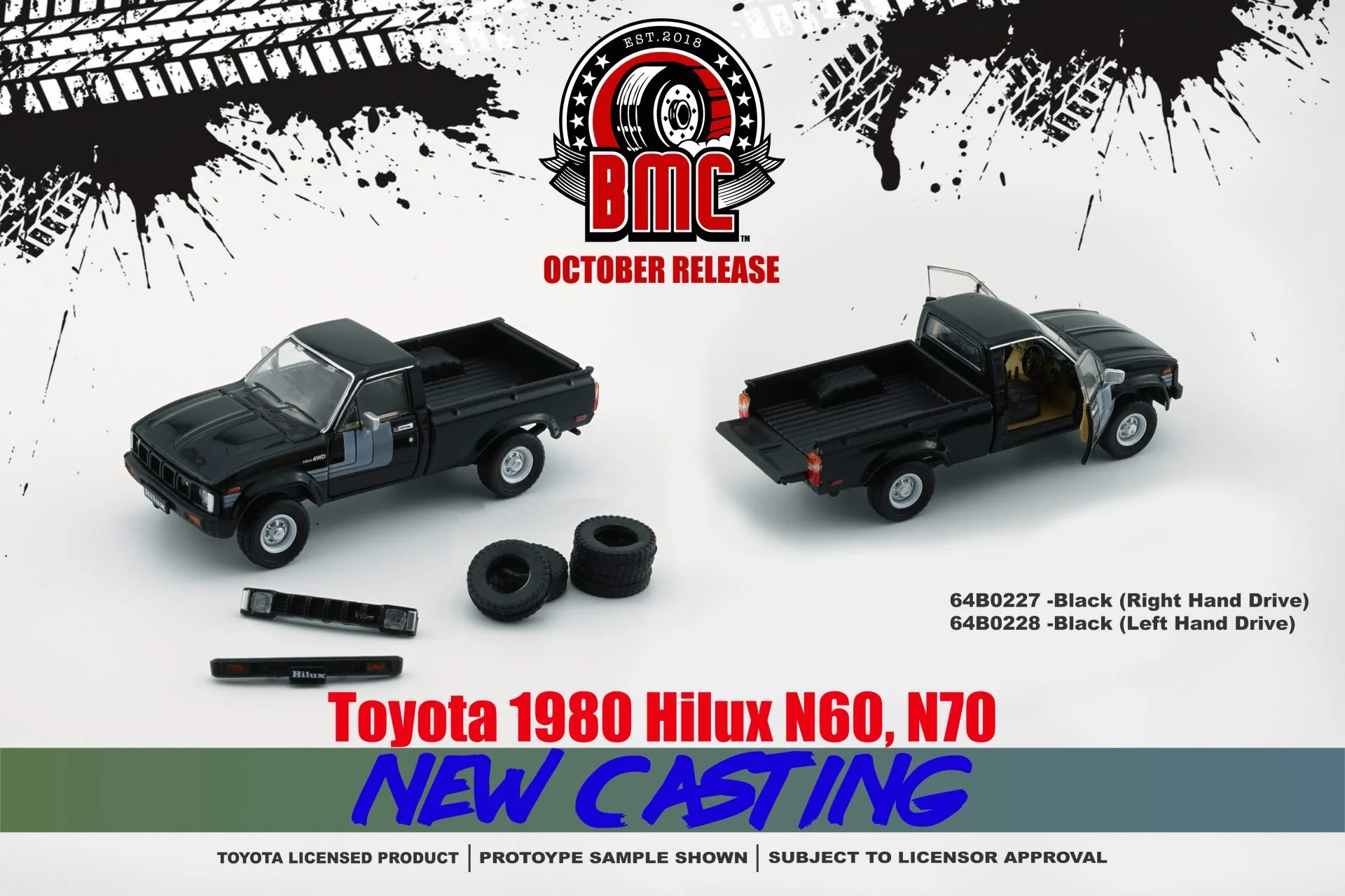 BM Creations - Toyota 1980 Hilux N60, N70 -Black (LHD) - Görsel 8