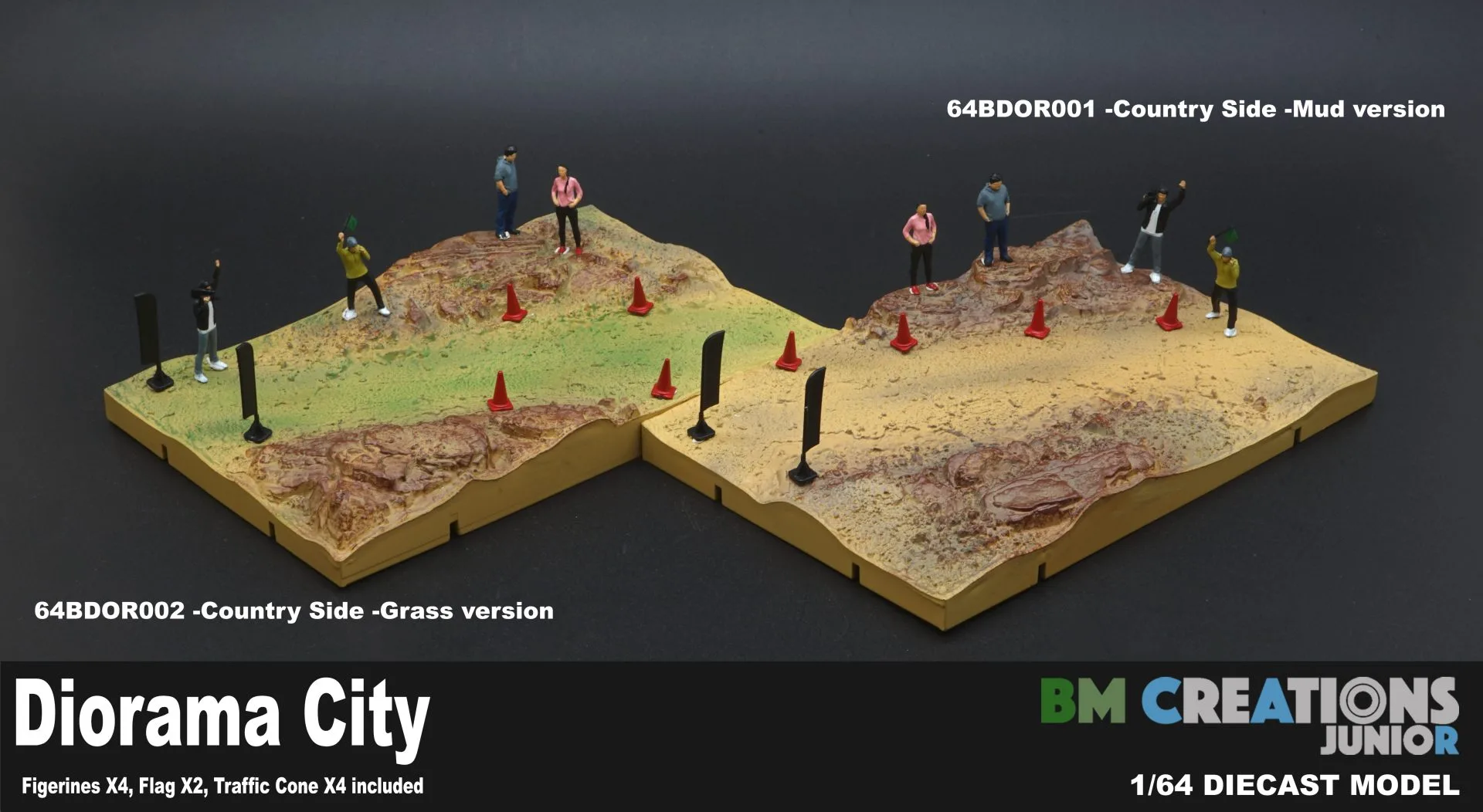 BM Creations - Diorama City - 001 Kırsal Bölge Çamur Versiyonu Diecast Diorama - Görsel 2