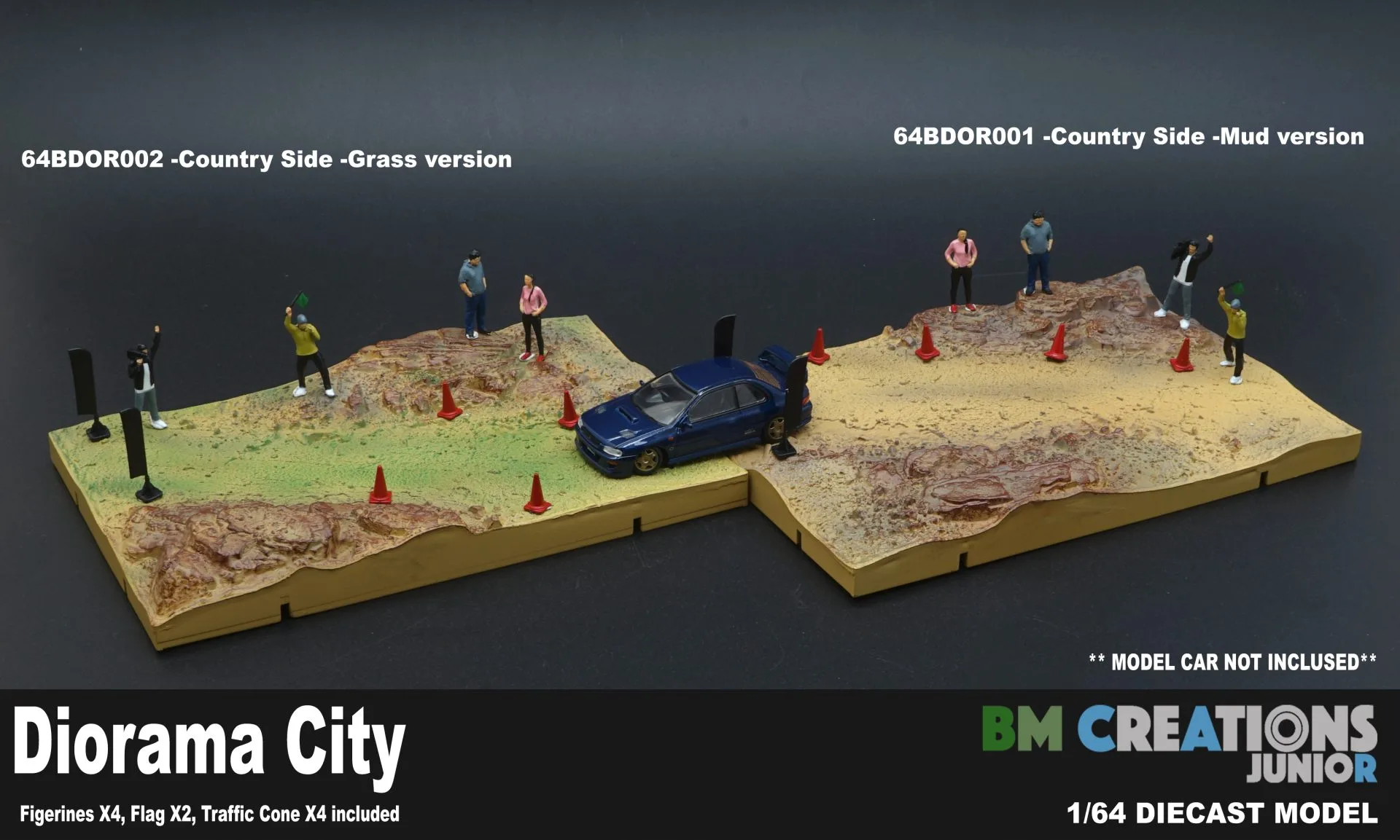 BM Creations - Diorama City - 001 Kırsal Bölge Çamur Versiyonu Diecast Diorama - Görsel 3
