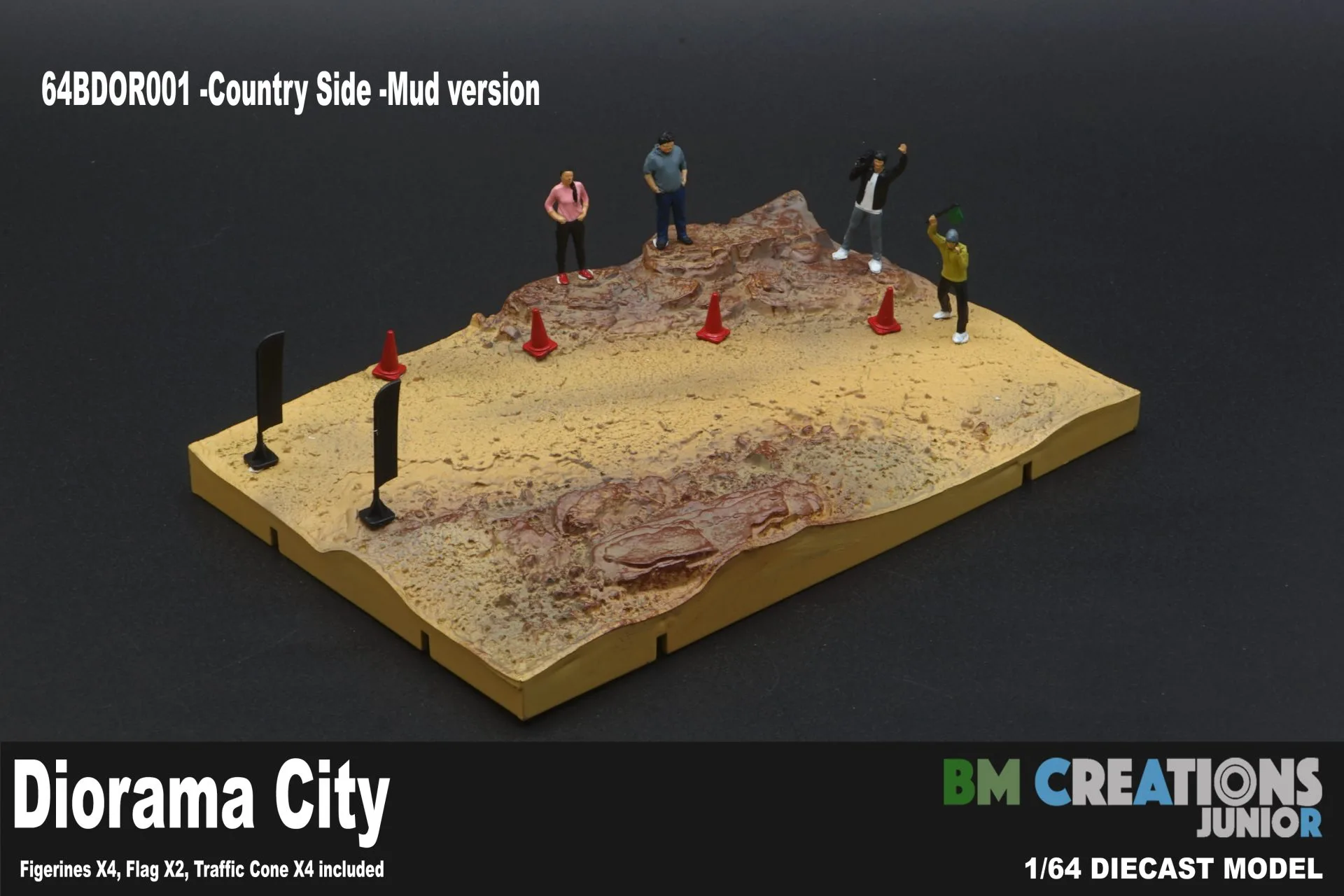 BM Creations - Diorama City - 001 Kırsal Bölge Çamur Versiyonu Diecast Diorama - Görsel 5
