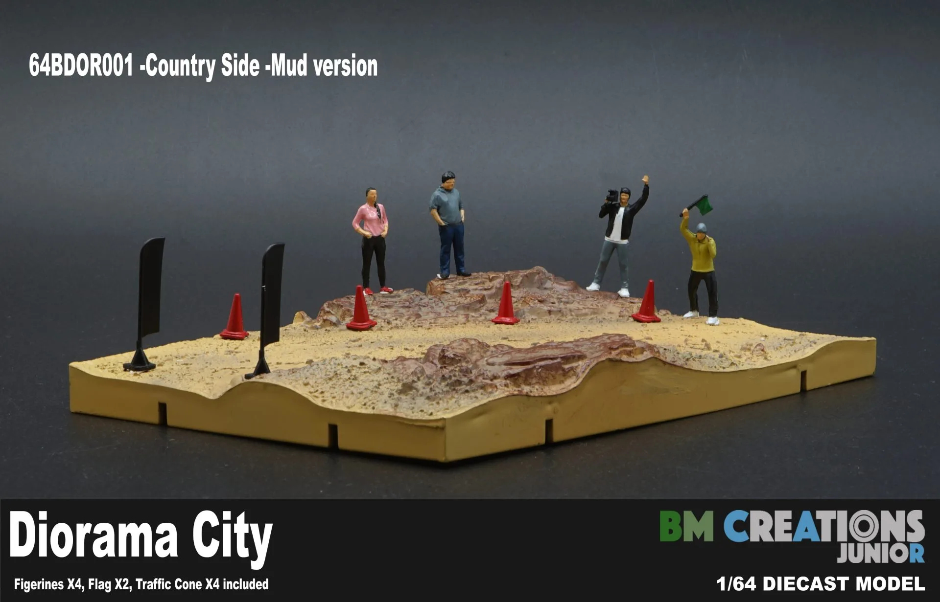 BM Creations - Diorama City - 001 Kırsal Bölge Çamur Versiyonu Diecast Diorama - Görsel 6