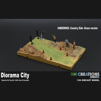 BM Creations - Diorama City - 002 Kırsal Bölge Çim Versiyonu Diecast Diorama