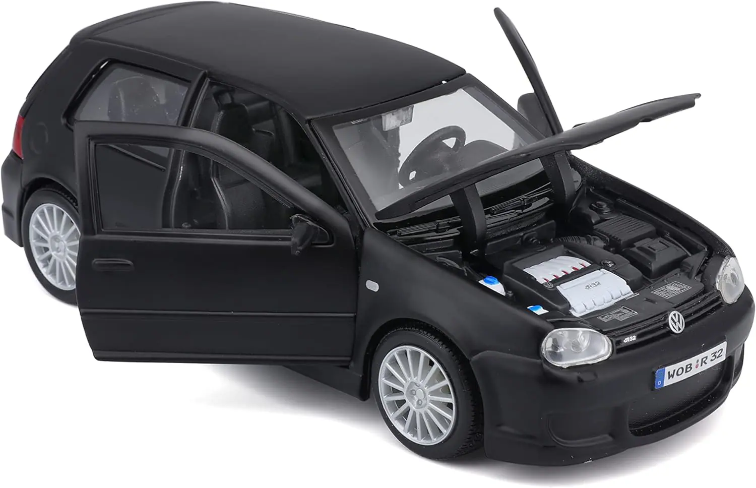 Maisto - Volkswagen Golf R32 - Mat Siyah - 1/24 - Görsel 5
