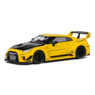Solido - Nissan GT-R (R35) LBWK Silhouette – Yellow – 2019 - 1/43