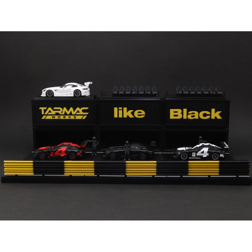 Tarmac Works - Mercedes-Benz AMG GT3 #3 4'lü Araç Seti, Pit Lane Diorama 1:64 - Görsel 8