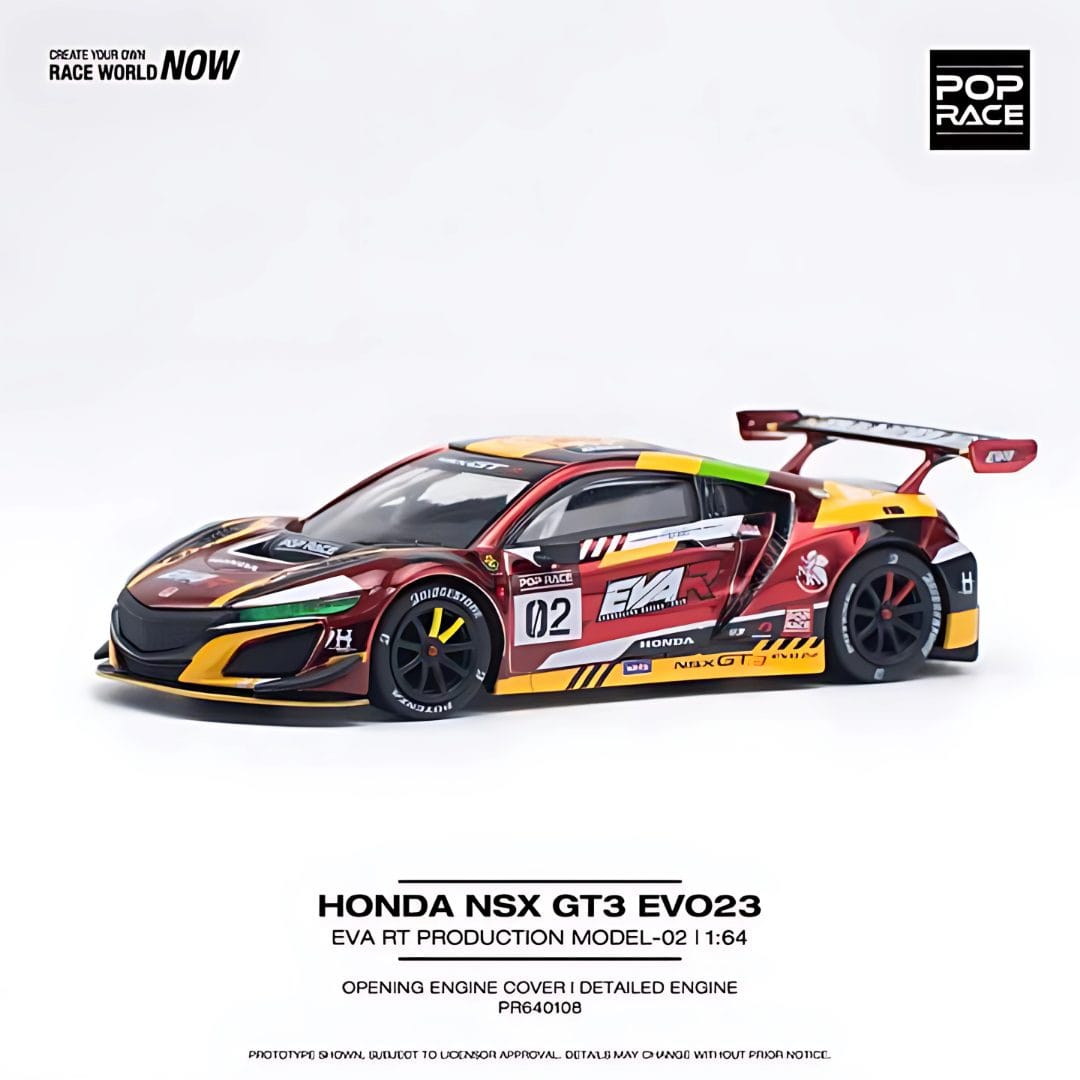 Pop Race 1:64 Honda NSX (NC1) GT3 EVO22 EVA RT Production Model 02