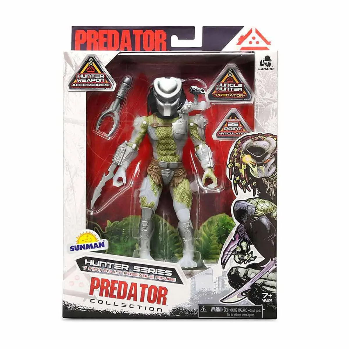 Lanard Toys - Predator Figür 18 cm - Jungle Hunter