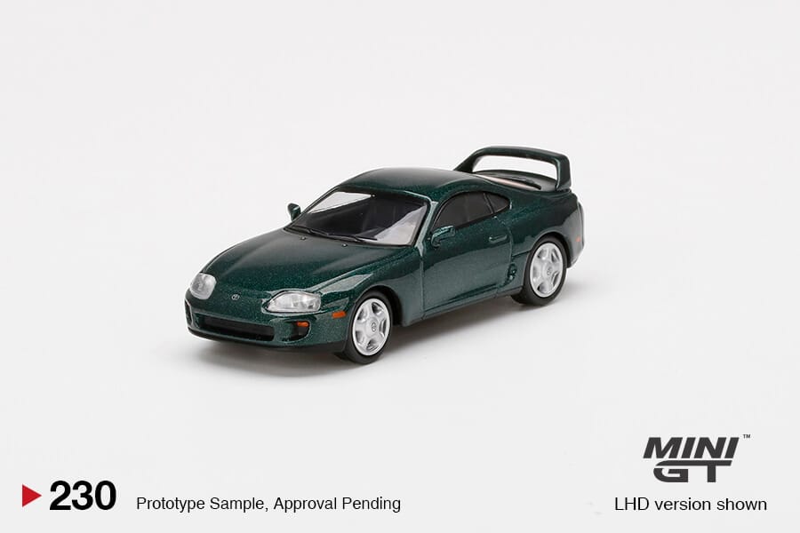 MINI GT Toyota Supra (JZA80) 2台セット Mini GT - Toyota Supra (JZA80) Dark Green Pearl Metallic - 1/64