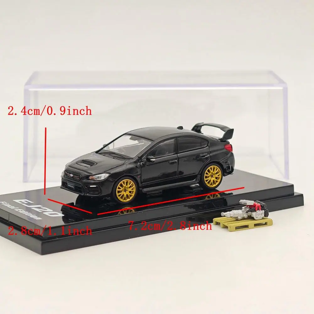 Hobby Japan - Subaru WRX STI EJ20 Final Edition HJ642021FBK - 1/64 - Görsel 3