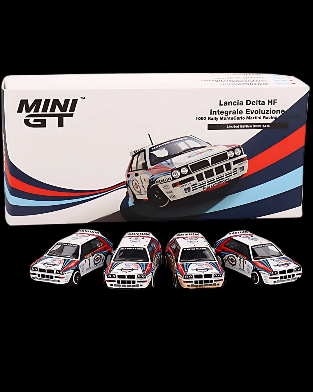 MINI GT 4台セット Mini GT - Lancia Delta HF Integrale Evoluzione 1992 Rally