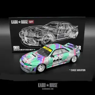 Mini GT - Chase! Mini GT x Kaido House Nissan Skyline GT-R R33 HKS V1 Power - 1/64