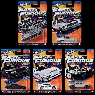 Hot Wheels - Fast and Furious HW Decades of Fast 5 Araçlık Set - 1/64