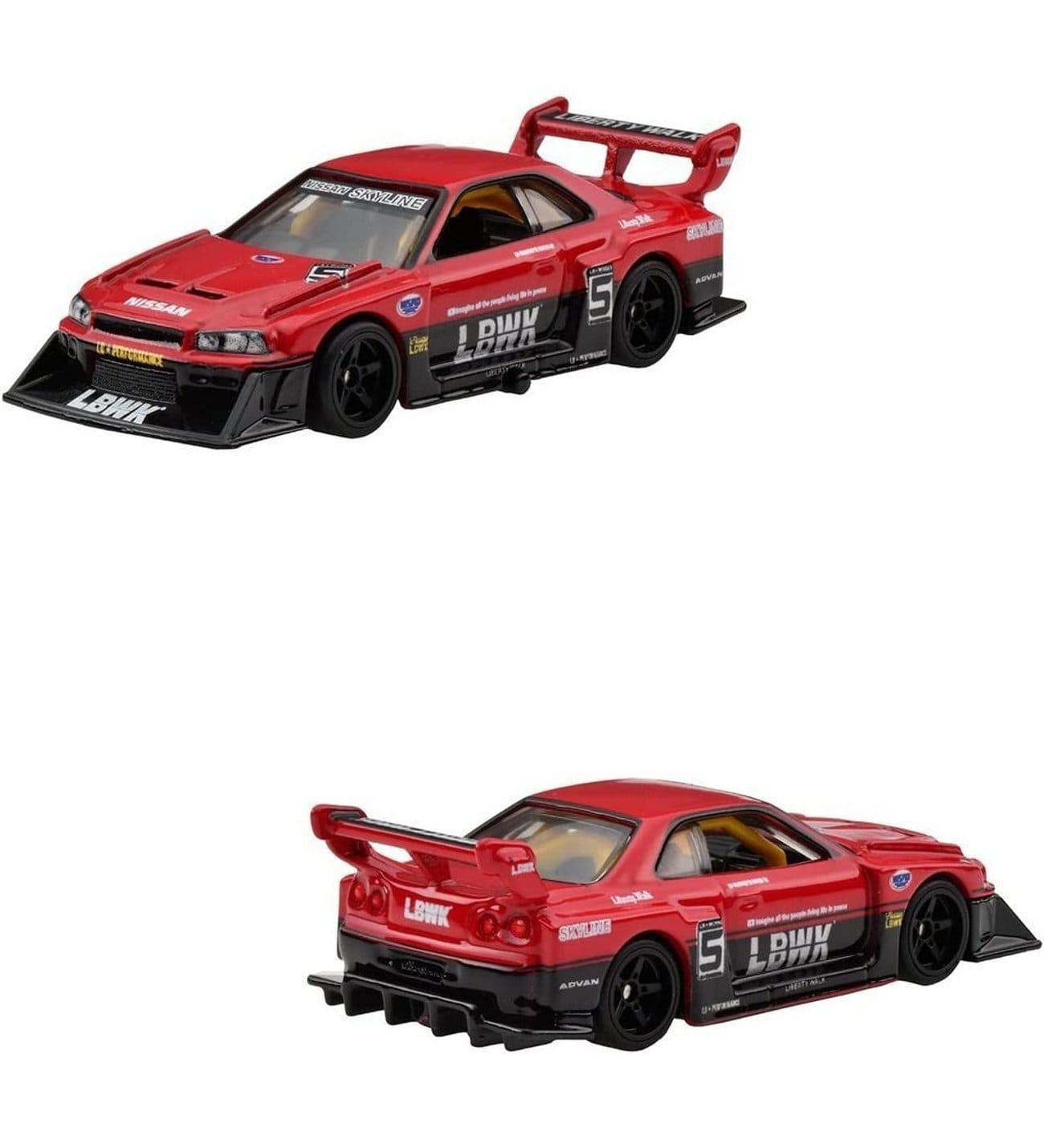 Hot Wheels Premıum 2'li Set Nissan Skyline Silhouette / LB-ER34