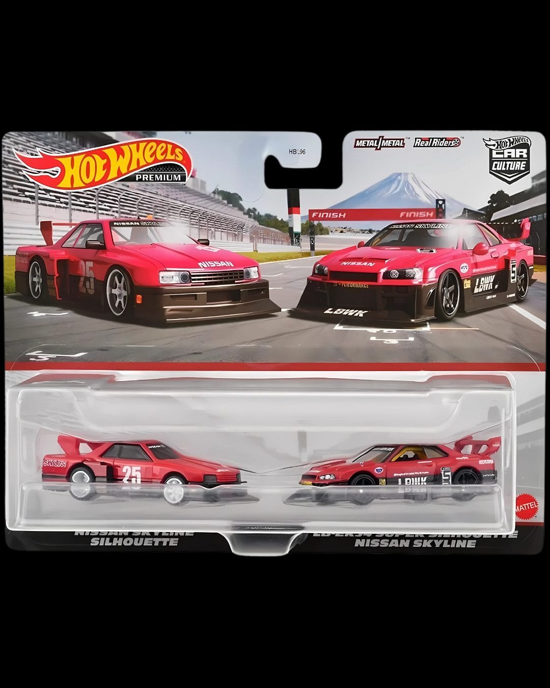 Hot Wheels Premıum 2'li Set Nissan Skyline Silhouette / LB-ER34