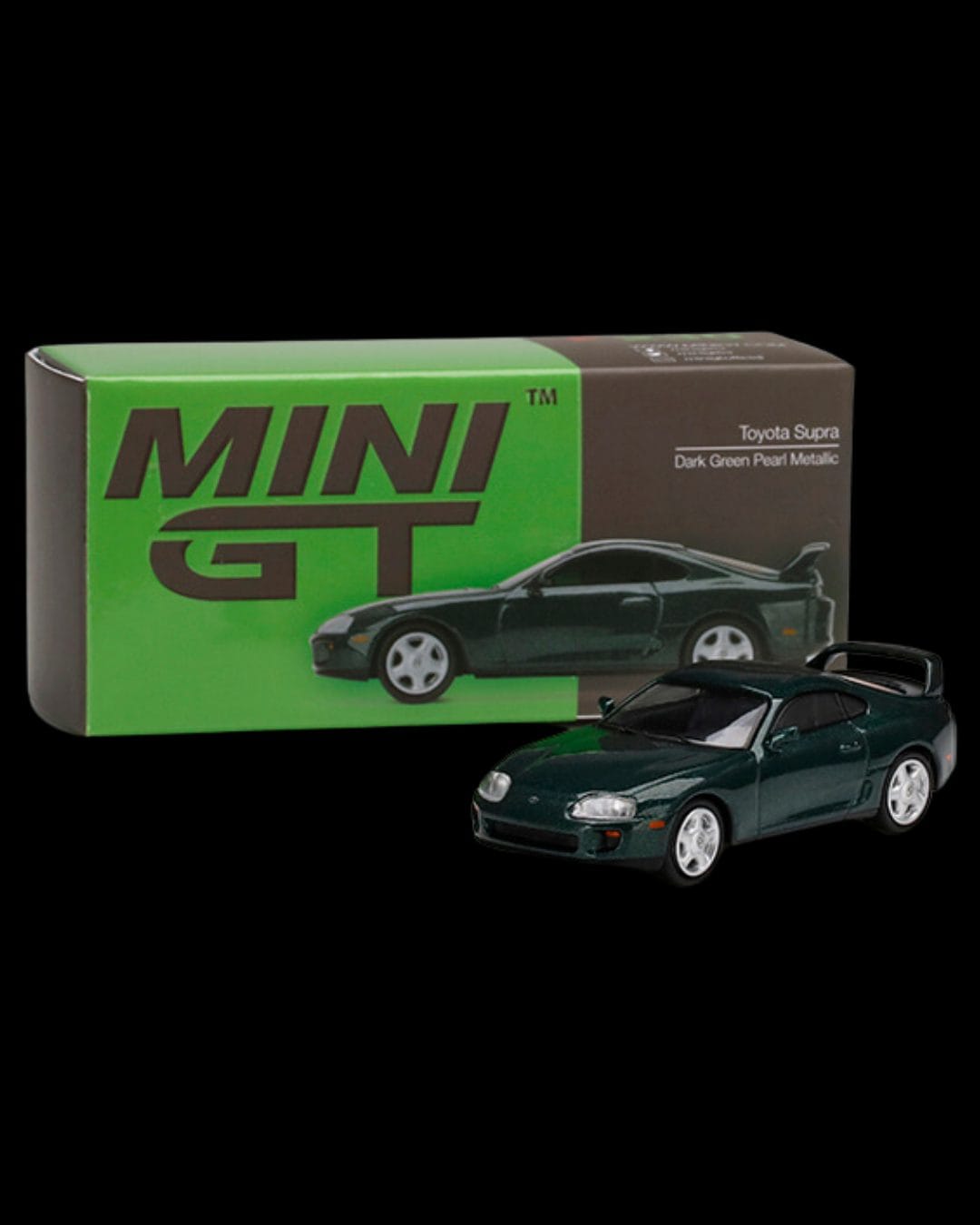 Mini GT - Toyota Supra (JZA80) Dark Green Pearl Metallic - 1/64