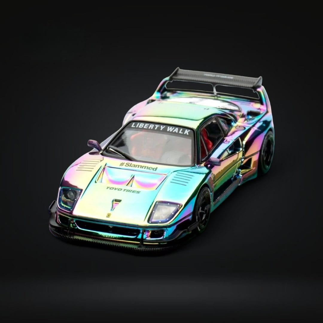 Inno64 - *CHASE* Ferrari F40 Chrome Silver LBWK Hobby Expo China
