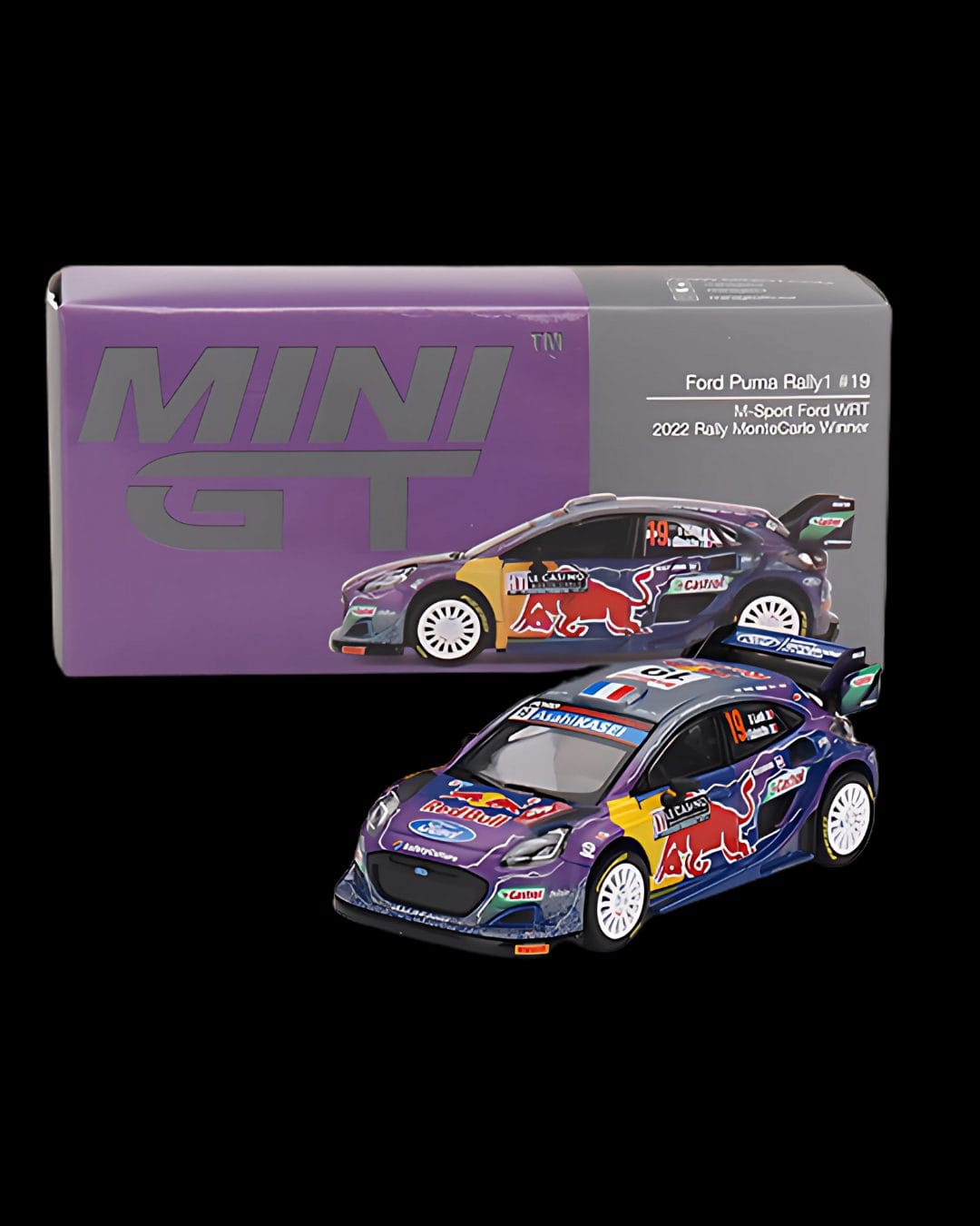 Mini GT - Ford Puma Rally1 #19 M-Sport Ford WRT 2022 Rally