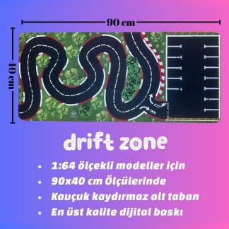 Drift Zone - 64 Ölçek Diorama Mouse Pad