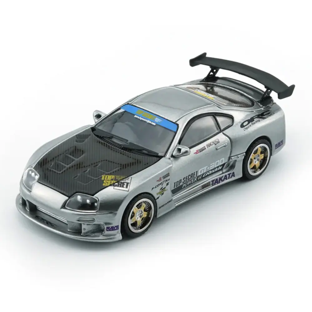 BM Creations - Toyota Supra Top Secret JZA80 Silver MIAS 20th Anniversary Edition 1/64 - 64B0435