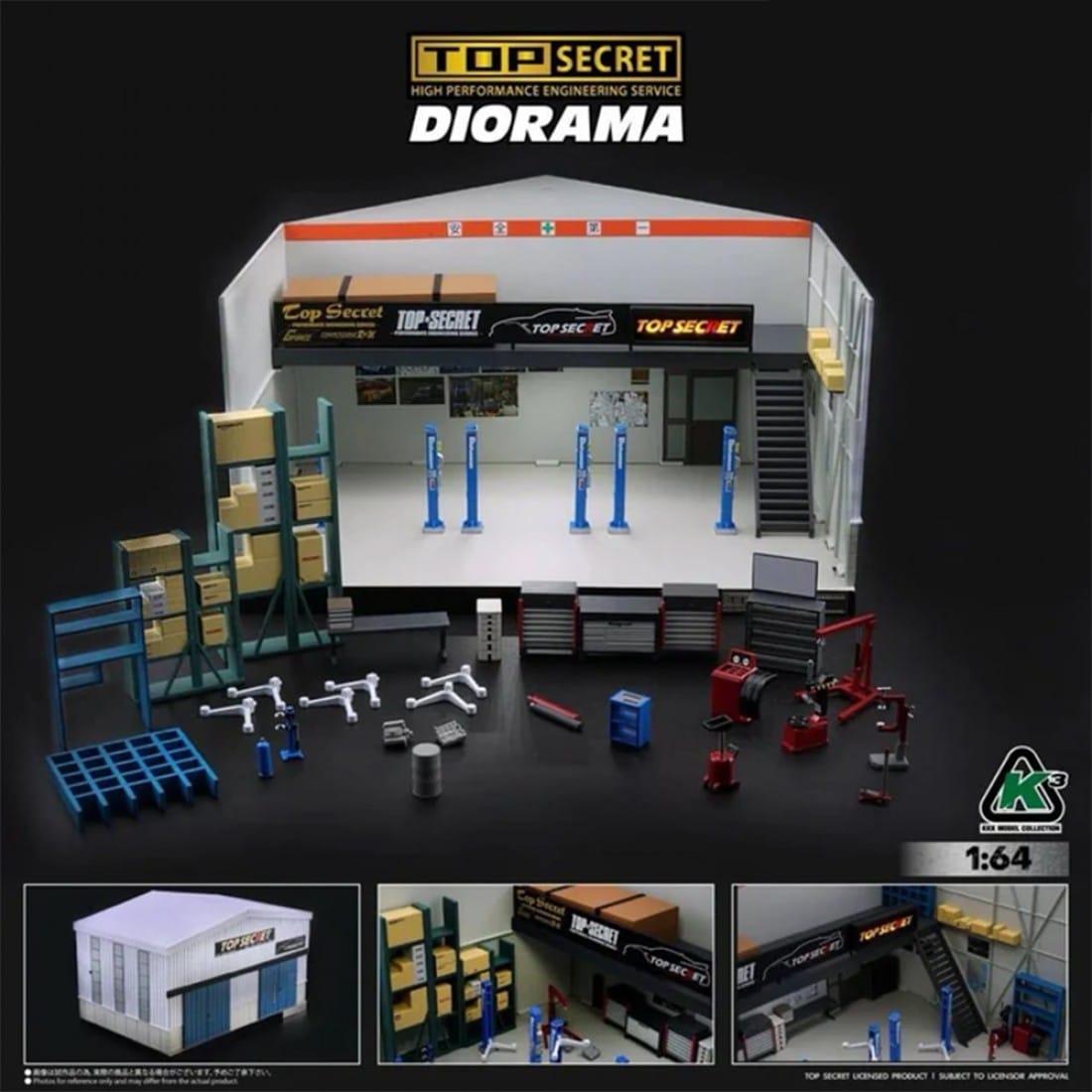 BM Creations 1/64 TOP SECRET Diorama Garage TOKYO AUTO SALON 2026