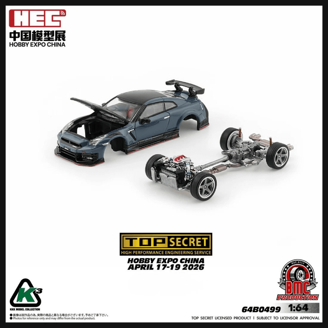 BM Creations - Top Secret 35 GT-R Gray - HEC 2026 Exclusive - 64B0499 - 1/64 - Görsel 2