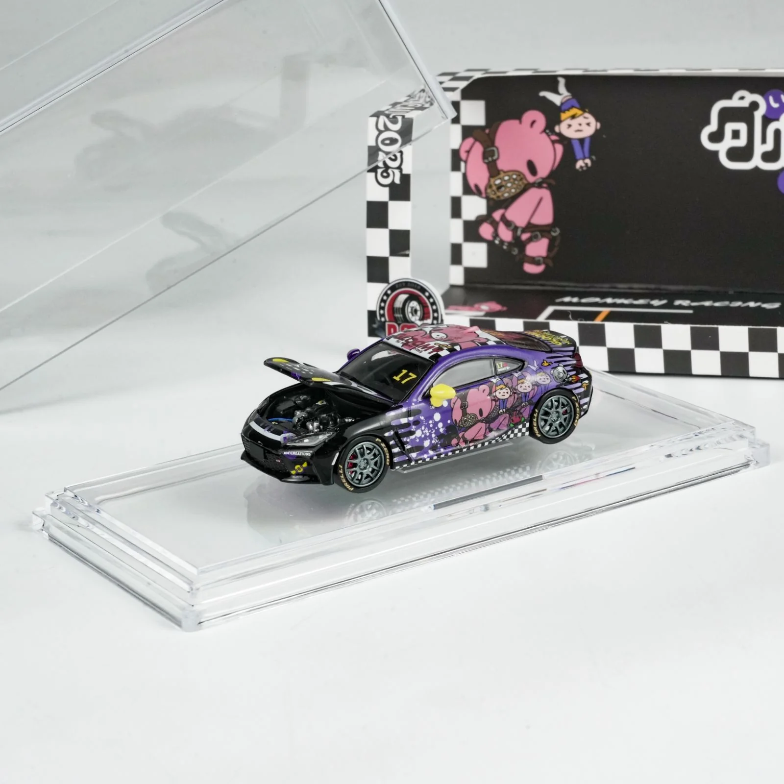 BM Creations - Toyota GR86 X GLOOMY BEAR MACAU GP 2025 Roadsport Challenge - BLK - 1/64 - Görsel 2