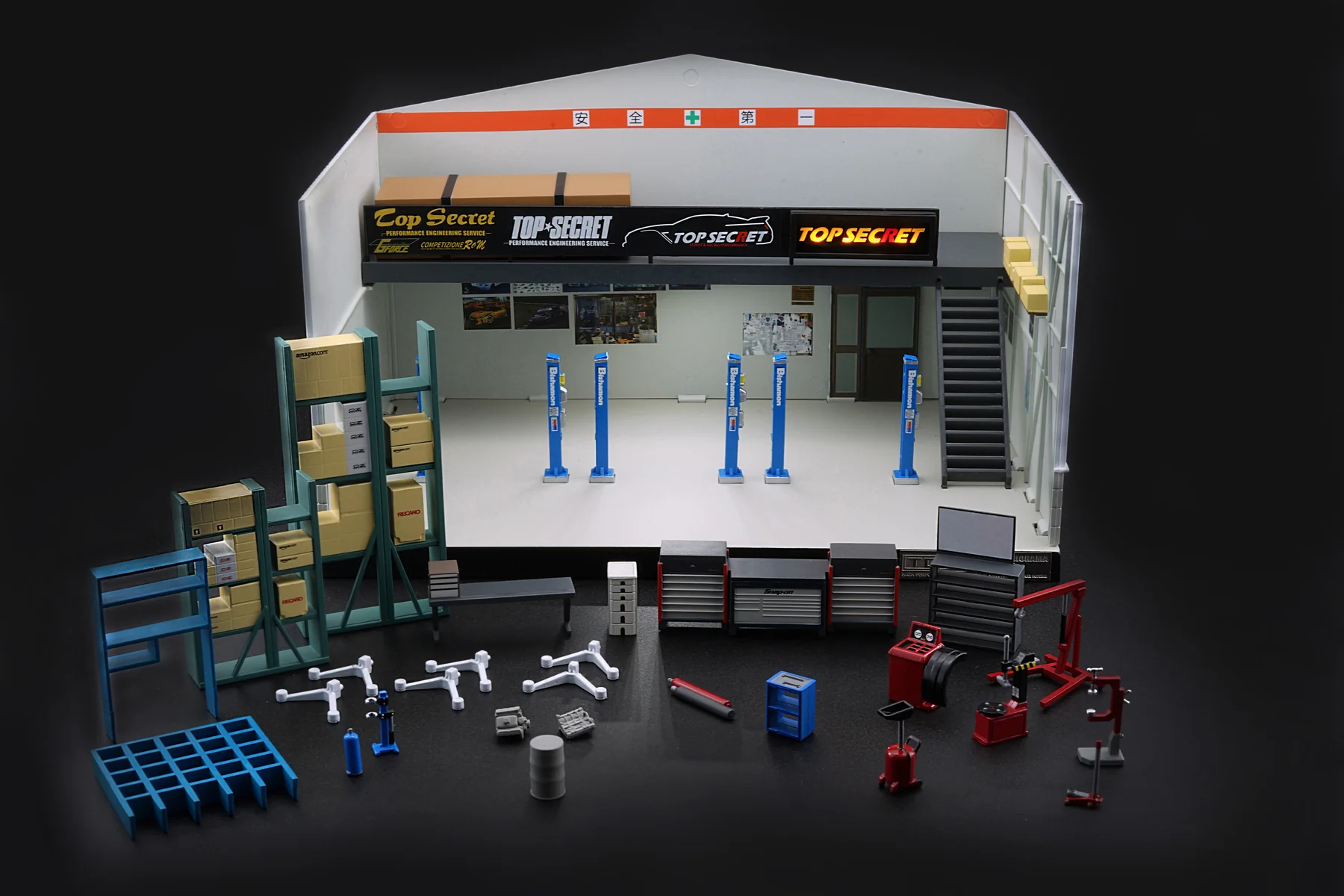 BM Creations 1/64 TOP SECRET Diorama Garage TOKYO AUTO SALON 2026 - Görsel 4